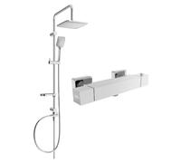 Mexen Sven conjunto de ducha exterior con rociador y grifo de ducha termostático Cube, cromo - 77200262-00 5987 5907709180710