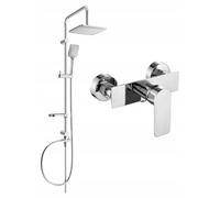 Mexen Sven conjunto de ducha externo con cabezal de lluvia y grifo de ducha Alexa, cromo - 71240262-00 6051 5907709181359