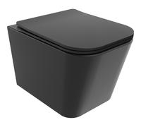 Mexen Teo inodoro sin borde Rimless Tornado con asiento de cierre suave slim, duroplast, negro mate - 30850685T 61518 5905315577634