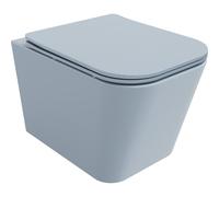 Mexen Teo inodoro Suspendido Rimless con tapa de cierre suave slim, duroplast, gris-azul mate - 30854069 16047 5907709157590