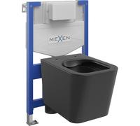 Mexen Teo set de instalación empotrada WC estructura Fenix XS-F con taza WC, negro mate - 6803385XX85 13121 5907709163973