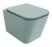 Mexen Teo taza de inodoro sin brida con asiento de cierre suave slim, duroplast, verde claro mate - 30854048 16046 5907709156302