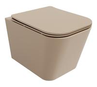 Mexen Teo taza WC sin borde con asiento de cierre suave slim, duroplast, cappuccino mate - 30854064 15878 5907709157583