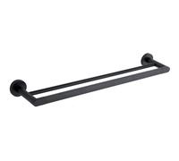 Mexen Tiber colgador doble para toallas, negro - 7050525-70 772 5907709120747
