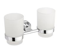 Mexen Tiber vaso doble para cepillos de dientes, cromo - 7050552-00 806 5907709120914