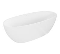 Mexen Torino bañera exenta de conglomerado 155 x 78 cm, blanco brillo - 57271557810 53016 5905315925268
