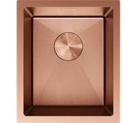 Mexen Trixo fregadero de acero inoxidable de 1 seno 370 x 440 mm, cobre HC - 6412371000-65HC 78963 5905315982032