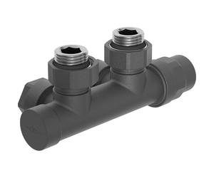 Mexen Uni-Term válvula de radiador angular, Duplex, DN50, antracita - W907-000-66 27291 5905315053855