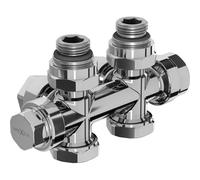 Mexen Uni-Term válvula de radiador angular/recta, Duplex, DN50, cromo - W908-000-01 27356 5905315053879