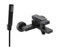 Mexen Uno R77 grifo de bañera con conjunto de ducha, negro - 7143R77-70 5782 5907709188884
