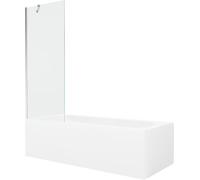 Mexen Vega - Bañera rectangular (180 x 80 cm, con revestimiento y puerta plegable de 1 ala, 70 cm)