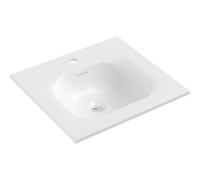 Mexen Vela lavabo encastrado en encimera 51 x 46,5 cm, blanco brillo - 25235000 54550 5905315948373