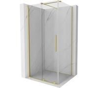 Mexen Velar cabina de ducha corredera 110 x 75 cm, transparente, dorado cepillado - 871-110-075-01-55 24248 5905315217370