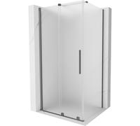 Mexen Velar cabina de ducha corredera 110 x 80 cm, escarcha, gun metal - 871-110-080-31-95 44398 5905315291318