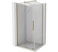 Mexen Velar cabina de ducha corredera 130 x 80 cm, transparente, dorada - 871-130-080-01-50 24209 5905315216984