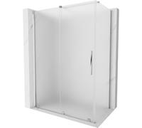 Mexen Velar cabina de ducha corredera 140 x 80 cm, escarchada, cromo - 871-140-080-31-01 41070 5905315287052