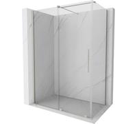 Mexen Velar cabina de ducha corredera 140 x 80 cm, transparente, níquel cepillado - 871-140-080-01-97 41014 5905315286499