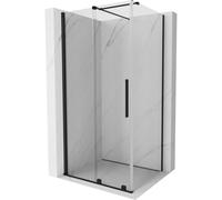 Mexen Velar cabina de ducha corredera 90 x 100 cm, transparente, negra - 871-090-100-01-70 24568 5905315219497