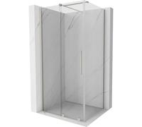 Mexen Velar cabina de ducha corredera 90 x 70 cm, transparente, níquel cepillado - 871-090-070-01-97 40882 5905315286093