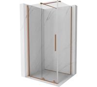Mexen Velar cabina de ducha corredera 90 x 75 cm, transparente, cobre cepillado - 871-090-075-01-65 24349 5905315218339