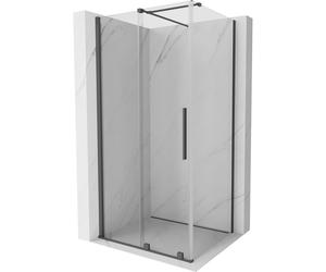 Mexen Velar cabina de ducha corredera 90 x 85 cm, transparente, gris plomo cepillado - 871-090-085-01-66 24451 5905315218919