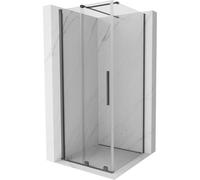 Mexen Velar cabina de ducha corredera 90 x 90 cm, transparente, metal de arma - 871-090-090-01-95 40685 5905315285577