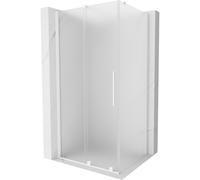 Mexen Velar cabina de ducha corrediza 120 x 85 cm, escarcha, blanca - 871-120-085-31-20 41130 5905315287489