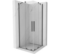 Mexen Velar Duo cabina de ducha corredera 100 x 100 cm, transparente, metal de pistola - 871-100-100-02-95 49362 5905315297891
