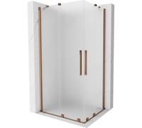 Mexen Velar Duo cabina de ducha corredera 100 x 90 cm, escarcha, oro rosa - 871-100-090-32-60 50184 5905315298188