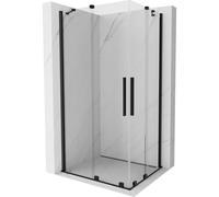 Mexen Velar Duo cabina de ducha deslizante 100 x 90 cm, transparente, negra - 871-100-090-02-70 24681 5905315220547