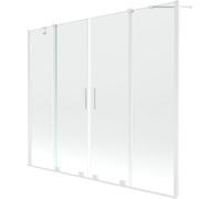 Mexen Velar Duo mampara para bañera de 2 puertas correderas 180 x 150 cm, transparente, blanco - 896-180-000-02-20 24695 5905315221902