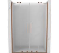 Mexen Velar Duo puertas de ducha correderas 140 cm, escarcha, cobre cepillado - 871-140-000-32-65 50512 5905315299376