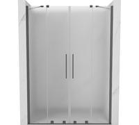 Mexen Velar Duo puertas de ducha correderas 140 cm, escarcha, metal de pistola - 871-140-000-32-95 50561 5905315299550