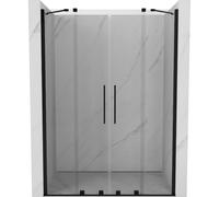 Mexen Velar Duo puertas de ducha correderas 140 cm, transparentes, negras - 871-140-000-02-70 24058 5905315215475