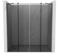 Mexen Velar Duo puertas de ducha correderas 200 cm, grafito, metal de arma - 871-200-000-42-95 50667 5905315315359