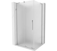 Mexen Velar L cabina de ducha corredera 110 x 120 cm, escarcha, cromo - 871-110-120-33-01 43719 5905315306401