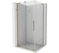 Mexen Velar L cabina de ducha corredera 120 x 80 cm, transparente, dorada - 871-120-080-03-50 43007 5905315303875