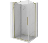 Mexen Velar L cabina de ducha corredera 120 x 80 cm, transparente, oro cepillado - 871-120-080-03-55 43122 5905315304193