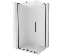 Mexen Velar L cabina de ducha corredera 90 x 100 cm, escarcha, gris oscuro cepillado - 871-090-100-33-66 44346 5905315308146