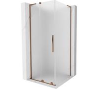 Mexen Velar L cabina de ducha corrediza 110 x 110 cm, escarcha, oro rosa - 871-110-110-33-60 44095 5905315307675