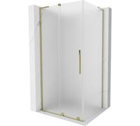 Mexen Velar L cabina de ducha corrediza 110 x 75 cm, escarcha, dorado - 871-110-075-33-50 43854 5905315306982