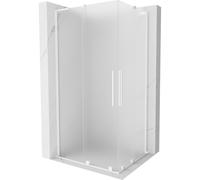 Mexen Velar L Duo cabina de ducha corredera 100 x 90 cm, esmerilada, blanca - 871-100-090-02-33-20 46895 5905315313157