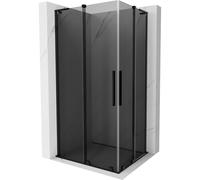 Mexen Velar L Duo cabina de ducha corrediza 90 x 80 cm, grafito, negro - 871-090-080-02-43-70 47320 5905315313935