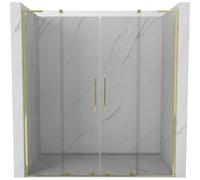 Mexen Velar L Duo puertas de ducha correderas 180 cm, transparente, dorado - 871-180-003-02-50 50760 5905315314239