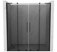 Mexen Velar L Duo puertas de ducha correderas 200 cm, grafito, negro - 871-200-003-42-70 52024 5905315343215