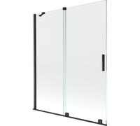 Mexen Velar mampara de bañera corredera de 2 hojas 140 x 150 cm, transparente, negra - 896-140-000-01-70 24581 5905315221759