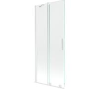 Mexen Velar mampara de baño de 2 paneles deslizante 85 x 150 cm, transparente, blanco - 896-085-000-01-20 24390 5905315220783