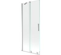 Mexen Velar mampara de ducha 2 paneles deslizantes 80 x 150 cm, transparente, cromo - 896-080-000-01-01 24343 5905315220622