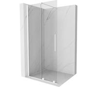 Mexen Velar mampara de ducha corredera Walk-in 100 x 200 cm, transparente 8 mm, blanca - 871-100-000-03-20 23938 5905315214287