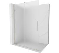 Mexen Velar mampara de ducha corredera Walk-in 160 x 200 cm, escarcha 8 mm, níquel cepillado - 871-160-000-33-97 40430 5905315284327